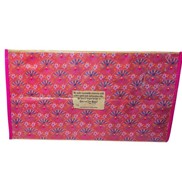 Carry All Happy Tote Bag Love Hope Peace Natural Life - Picture 3 of 6